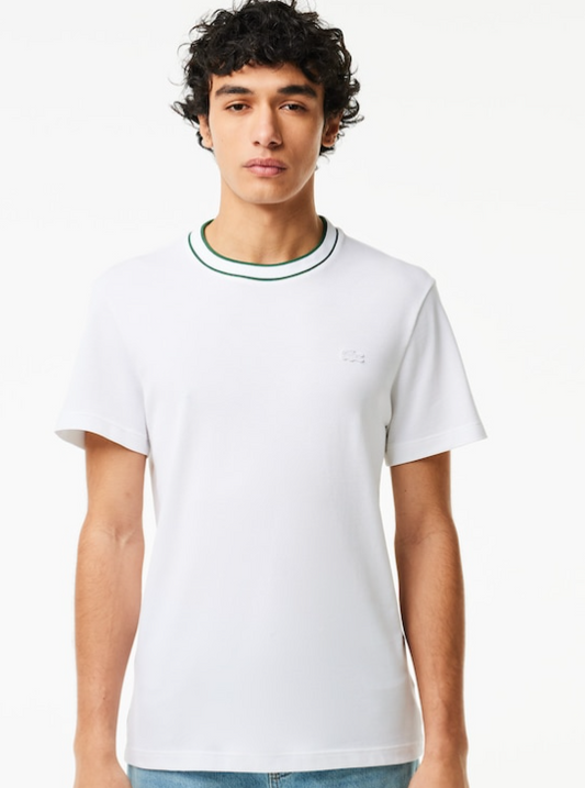 Navy katoenen T-shirt met ronde hals Lacoste - TH8174/166