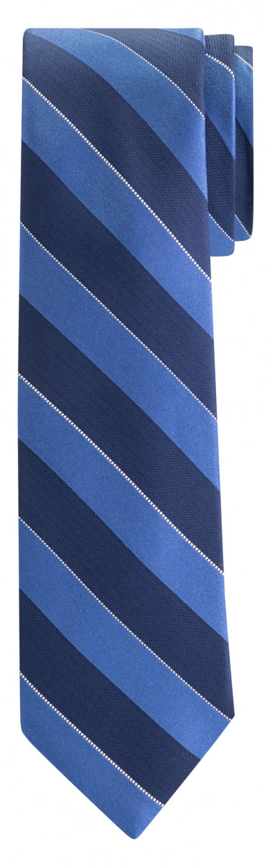 Blauw gestreepte skinny zijden stropdas Michael Kors - MD0MD90403/411