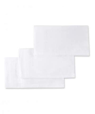 3-Pack witte katoenen zakdoeken Profuomo - PPUO00007A