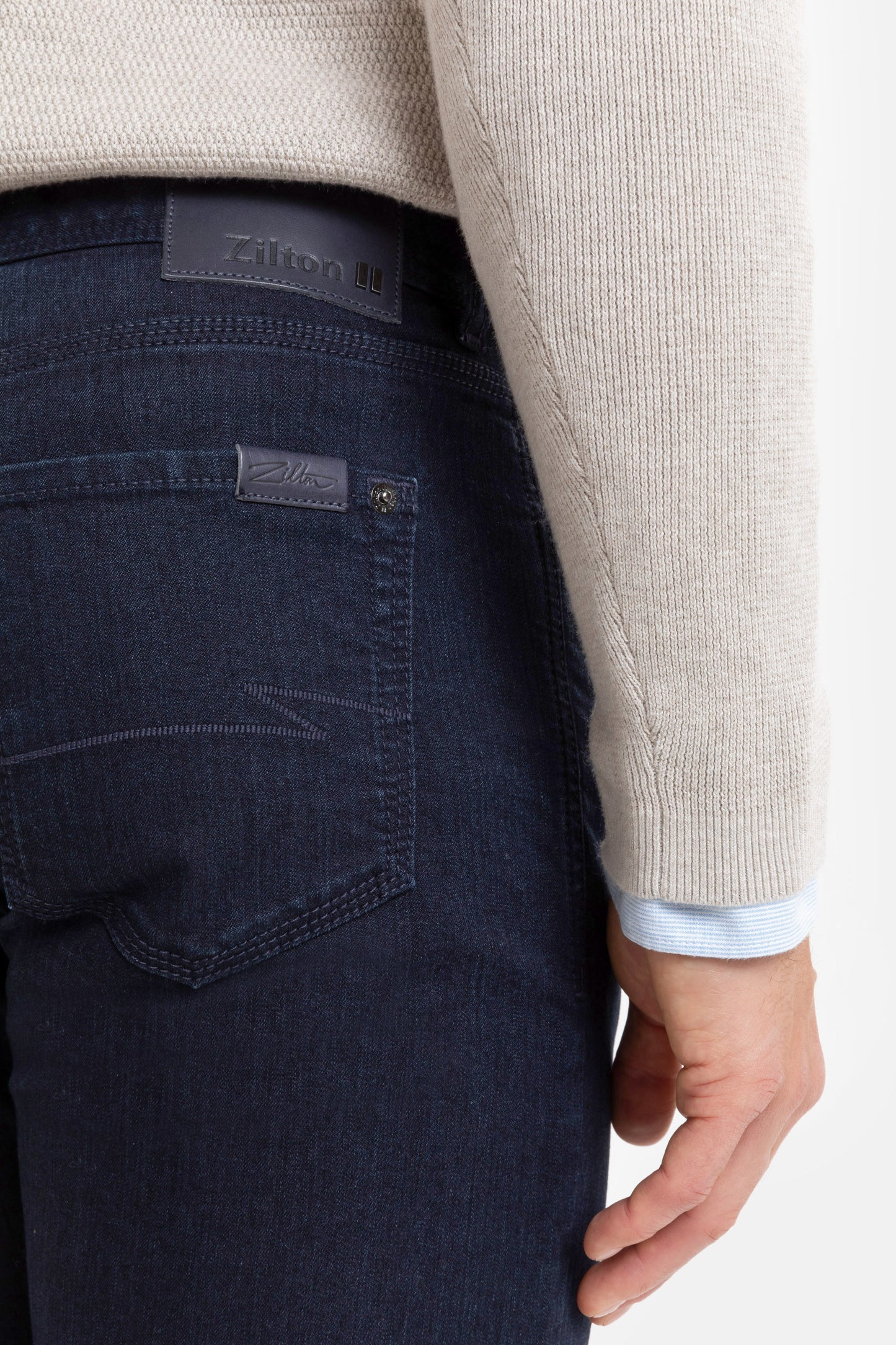Donker indigo regular fit jeans Rodger Zilton - 01/942