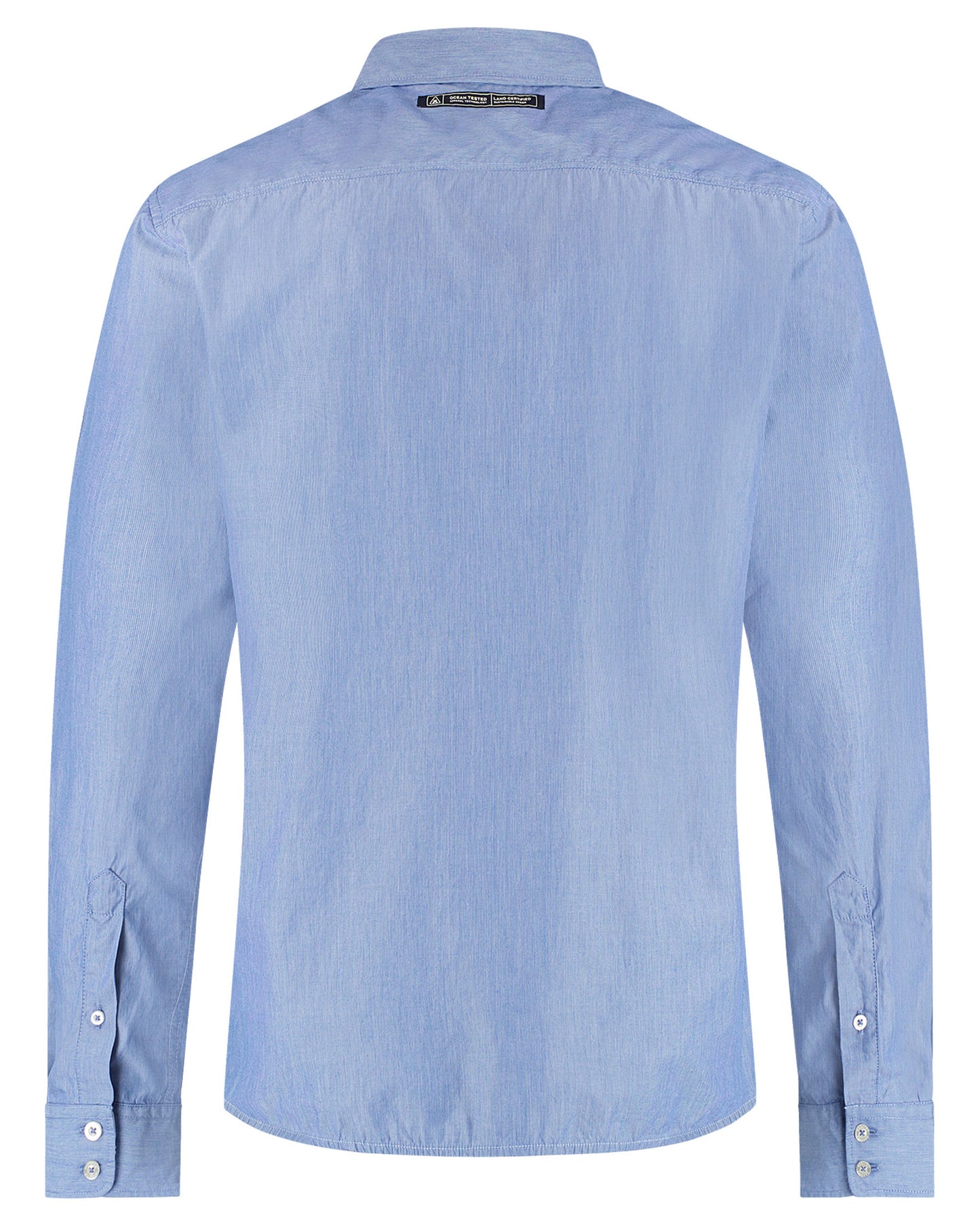 Blauw gestreept katoenen slim fit hemd Gaastra - 12527/B007